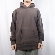 画像2: 80's Abercrombie&Fitch × Champion REVERSE WEAVE トリコタグ USA製 ロゴ刺繍 スウェットフーディー L (2)