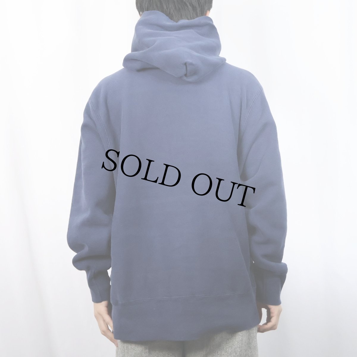 画像3: 80's Abercrombie&Fitch × Champion REVERSE WEAVE USA製 ロゴ刺繍 スウェットフーディー NAVY (3)