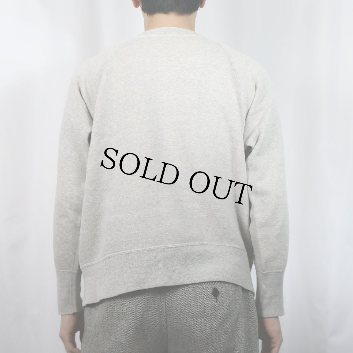 画像3: 60's THREE B's "BRAHMS" 脇下三角ガゼット 染み込みプリントラグランスウェット (3)