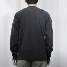 画像3: 60's Champion REVERSE WEAVE タタキタグ "PURDUE" ラバープリントスウェット BLACK L (3)