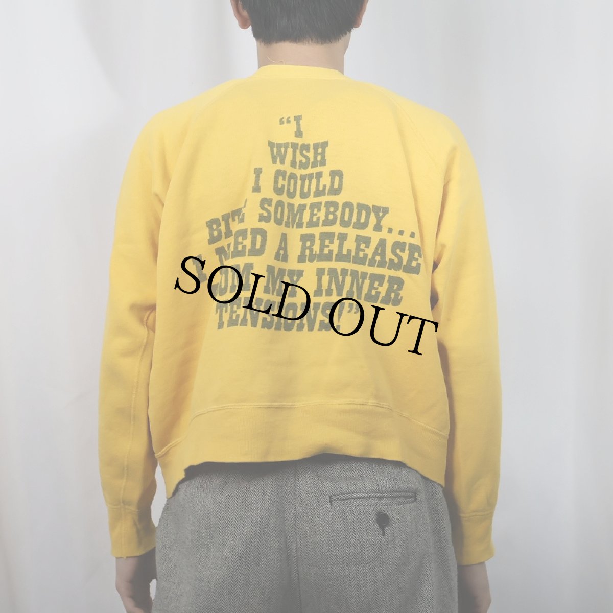 画像4: 60's MAYO SPRUCE "SNOOPY" キャラクタープリント ラグランスウェット (4)