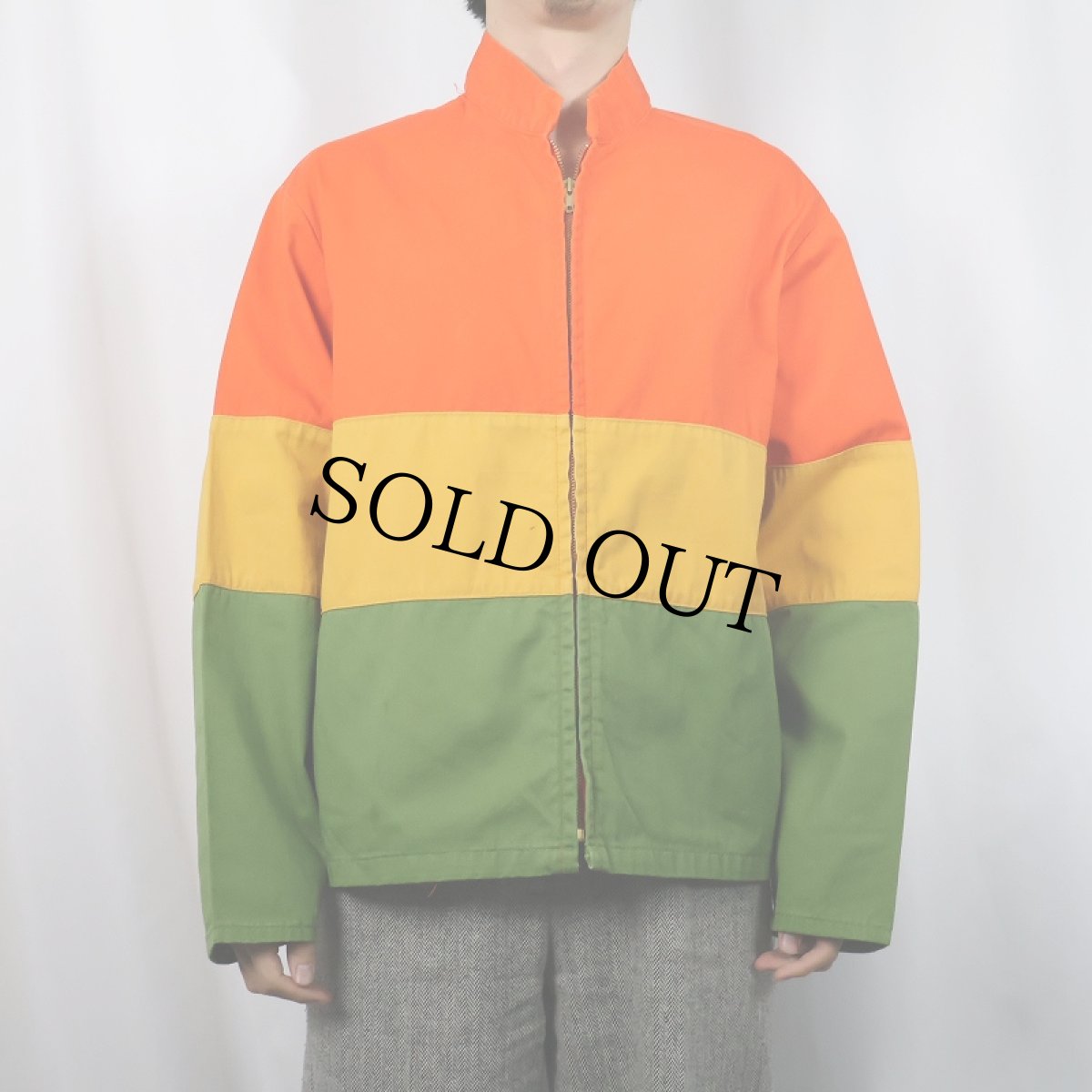 画像2: 60's Sears Sportswear コットンビーチジャケット L (2)