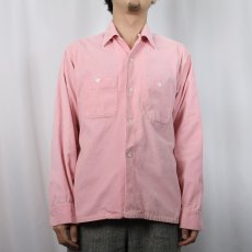 画像2: 60's Sandy Mac Donald オープンカラー コーデュロイシャツ M (2)