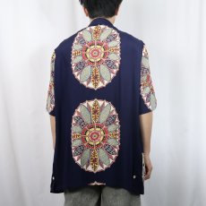 画像3: 40〜50's Royal Palm レーヨンハワイアンシャツ L (3)