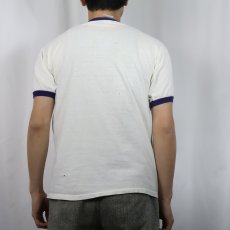 画像3: 60's Mayo Spruce USA製 "SNOOPY" プリントリンガーTシャツ M (3)