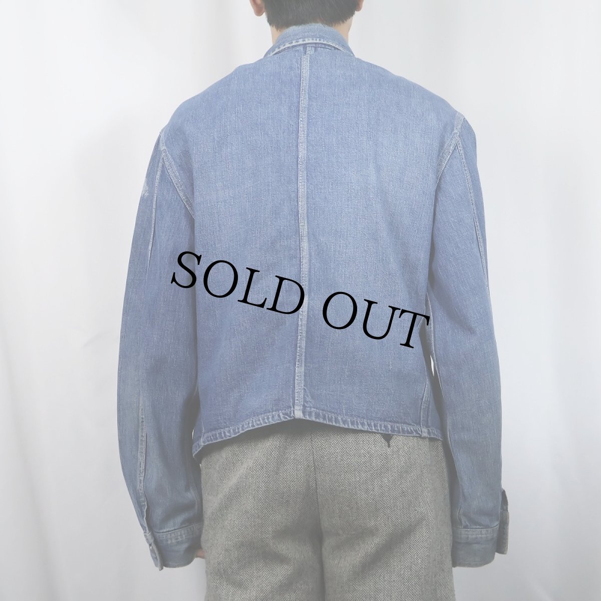 画像3: 50〜60's TUF NUT デニムエンジニアジャケット SIZE44 (3)