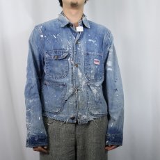 画像2: 50's PENNEY'S BIG MAC ペンキペイント デニムエンジニアジャケット (2)