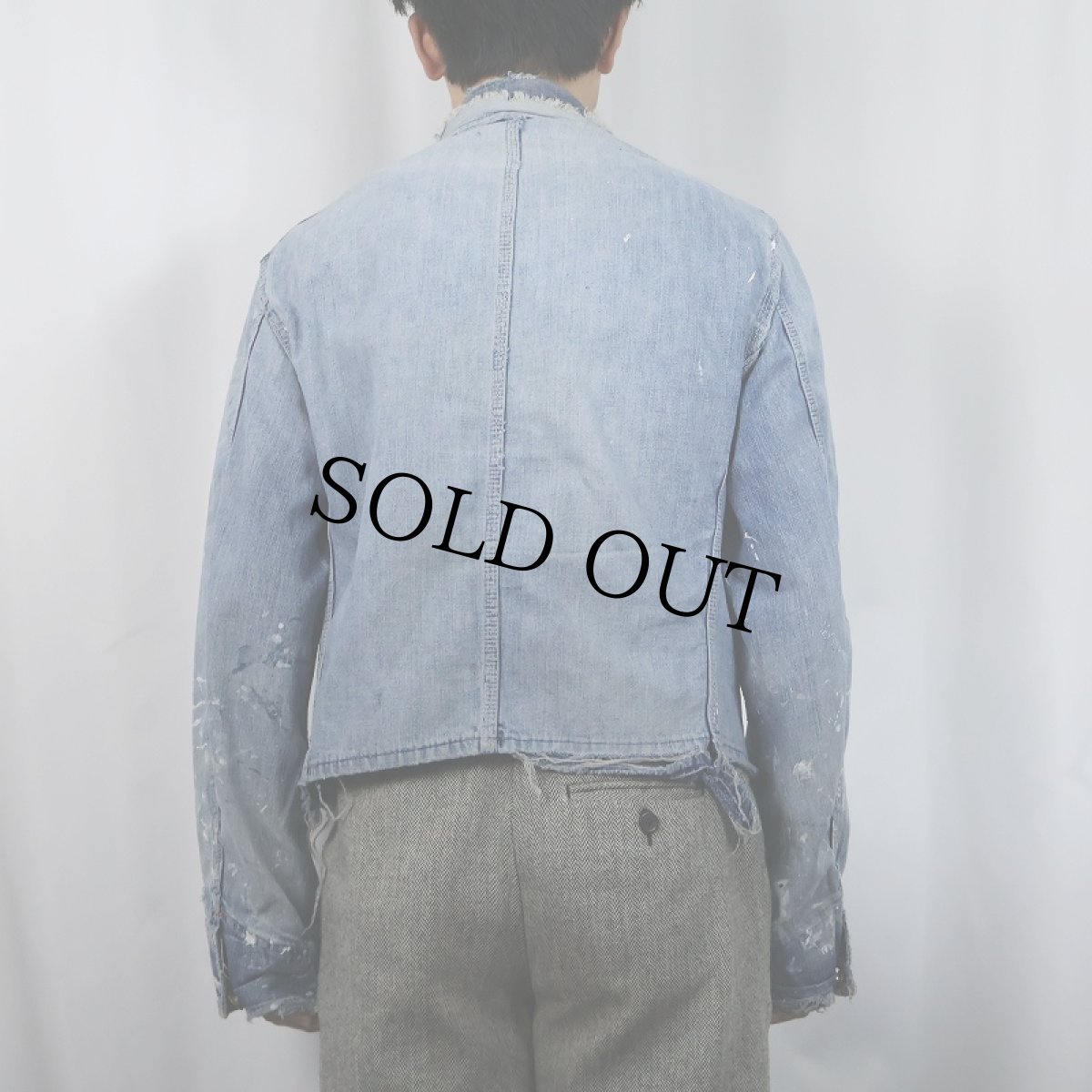 画像3: 50's PENNEY'S BIG MAC ペンキペイント デニムエンジニアジャケット (3)