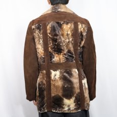 画像3: 70's Schott スエード×ファー ノーフォークジャケット SIZE40 (3)