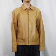 画像2: POLO Ralph Lauren ラムレザー スイングトップ L (2)