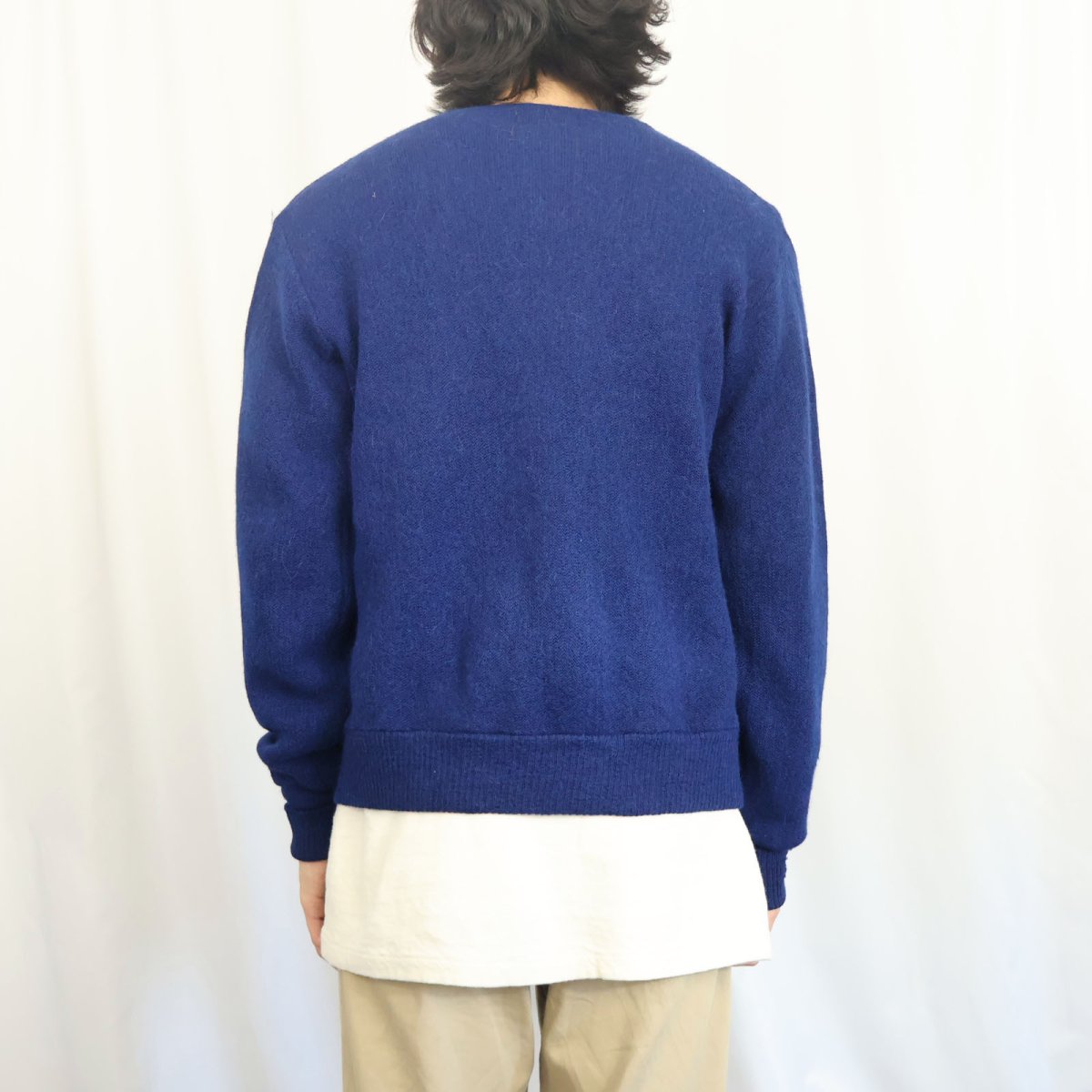 画像3: 60's CAMPUS GOLDEN TEE USA製 アルパカウール ニットカーディガン M (3)