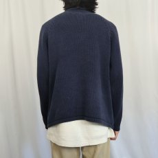 画像3: 90's J.CREW ロールネック コットンニットセーター L (3)