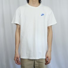 画像2: 90's NIKE USA製 銀タグ ロゴプリントTシャツ L (2)