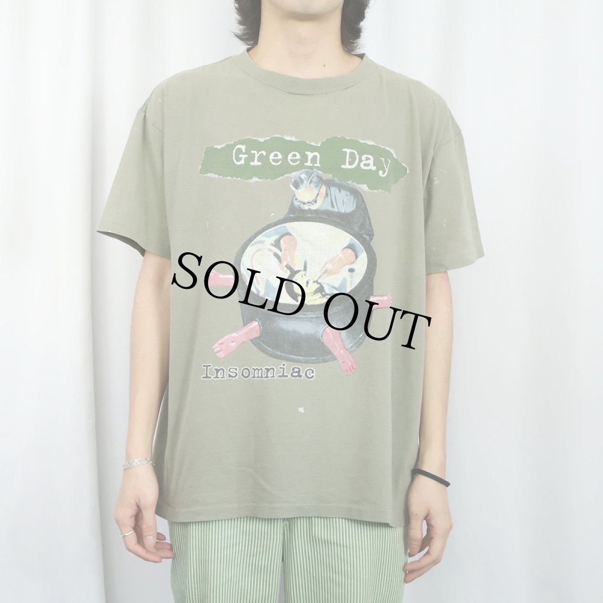 画像3: 90's GREEN DAY USA製 "Insomniac Tour" ロックバンドプリントTシャツ XL (3)