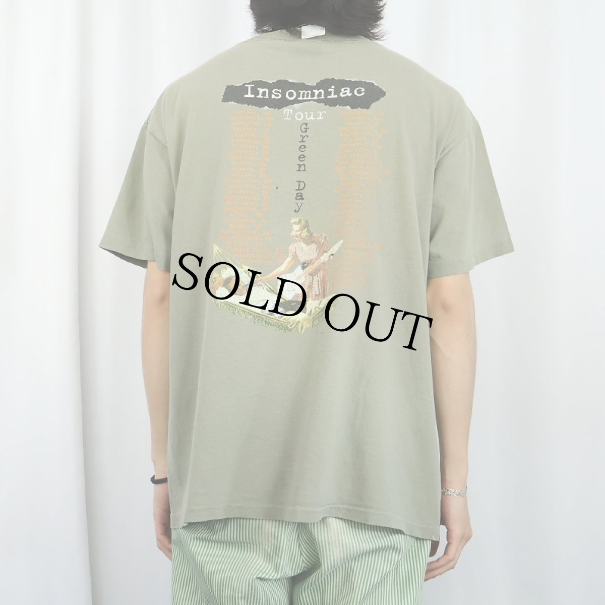 画像4: 90's GREEN DAY USA製 "Insomniac Tour" ロックバンドプリントTシャツ XL (4)