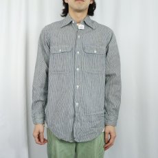 画像2: 60〜70's ヒッコリーストライプ ワークシャツ (2)