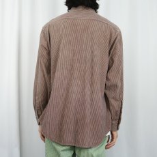 画像3: 60〜70's ヒッコリーストライプ バンドカラー ワークシャツ (3)