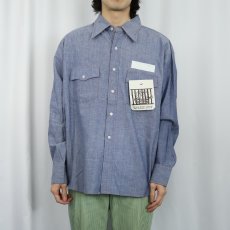 画像3: 70's Action Age シャンブレーシャツ DEADSTOCK XL (3)