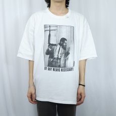 画像2: Malcolm X "By Any Means Necessary!" 名言プリントTシャツ 3XL (2)