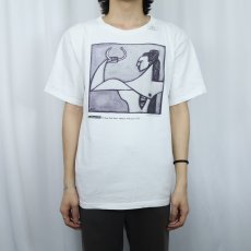 画像2: 90's WILD WOOD PRODUCTIONS USA製 "ROXΑΝΝΑ ΒΙΚADOROFF" アートプリントTシャツ L (2)