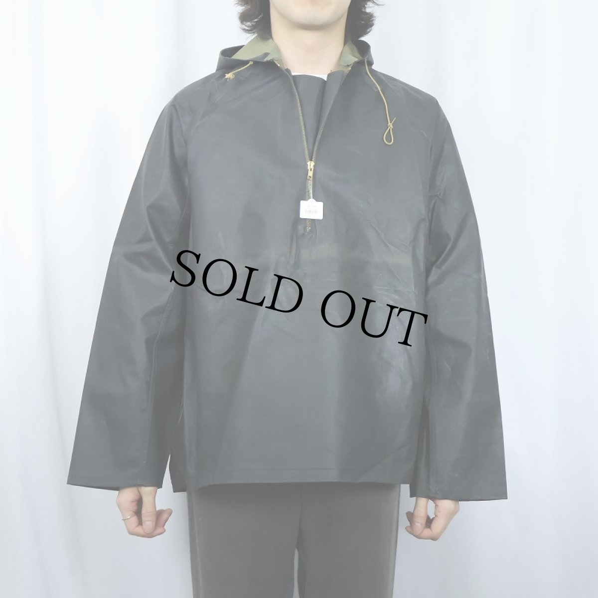 画像2: 40's U.S.NAVY “Rubberized” Foul Weather Parka (2)