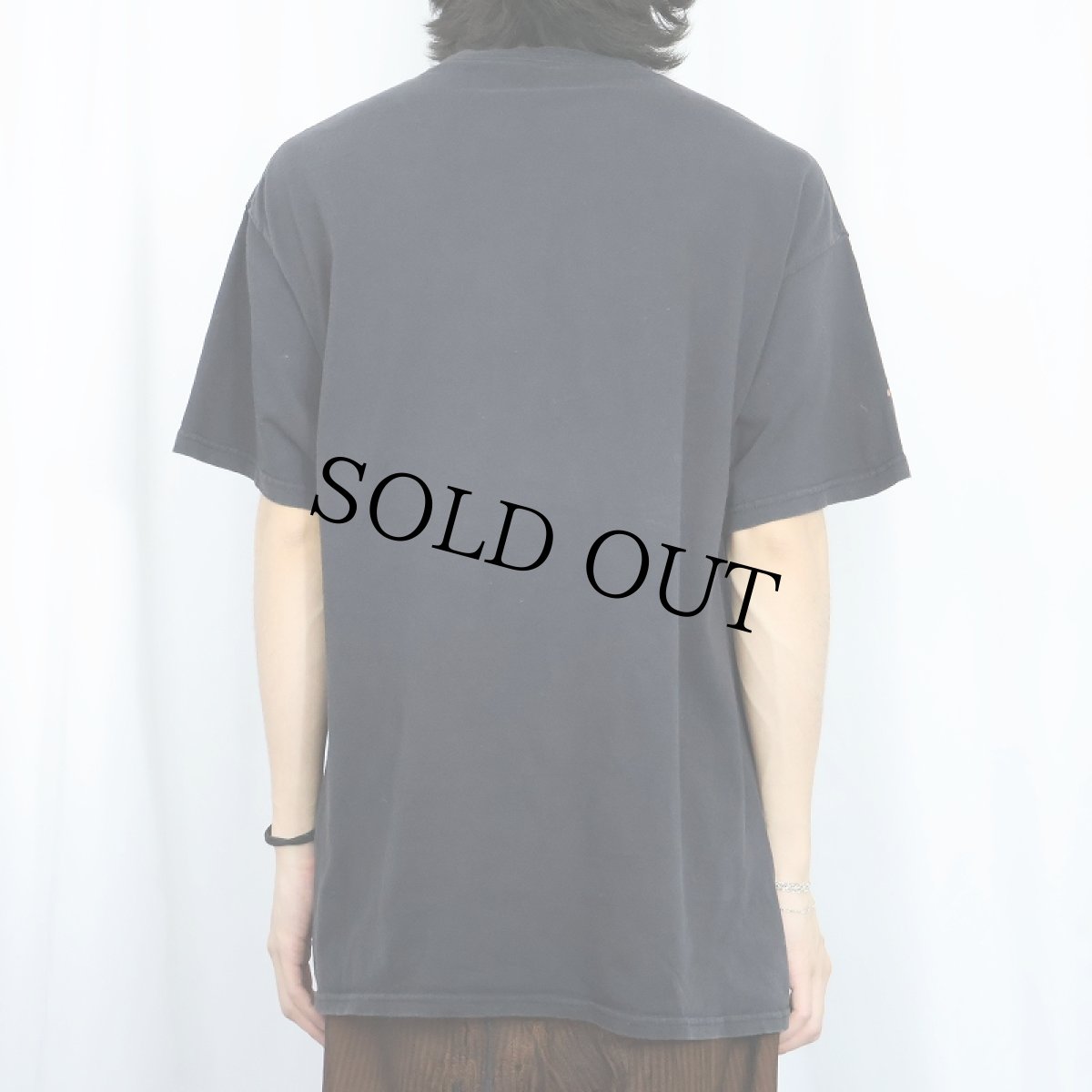 画像3: "IF I WANT YOUR OPINION ...." スマイルプリントTシャツ BLACK XL (3)