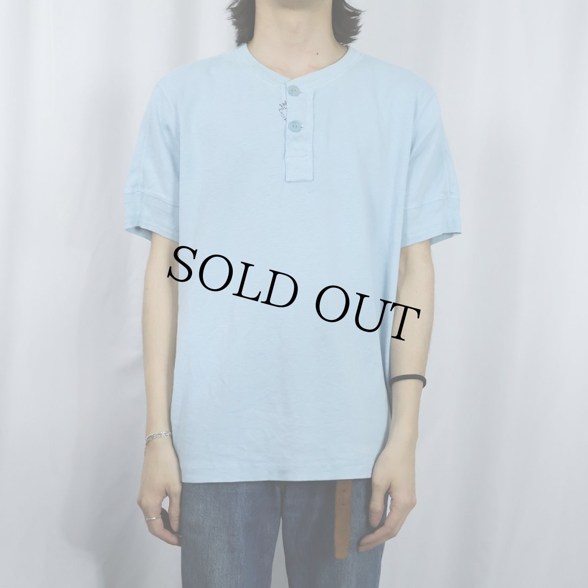 画像2: POLO Ralph Lauren ヘンリーネック Tシャツ XL (2)