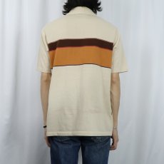 画像3: 70's Levi's ボーダー柄 ポロシャツ XL (3)