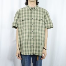 画像2: FILSON ブロックチェック柄 コットンシャツ XL (2)