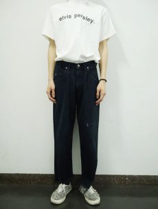 画像2: 90's Levi's SILVERTAB USA製 "BAGGY" カットオフ ブラックデニムパンツ W31 (2)