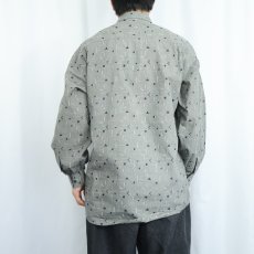 画像3: JHANE BARNES 総柄 コットンシャツ M (3)