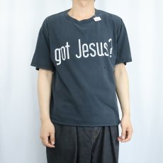 画像2: "got Jesus?" 広告パロディ プリントTシャツ BLACK (2)