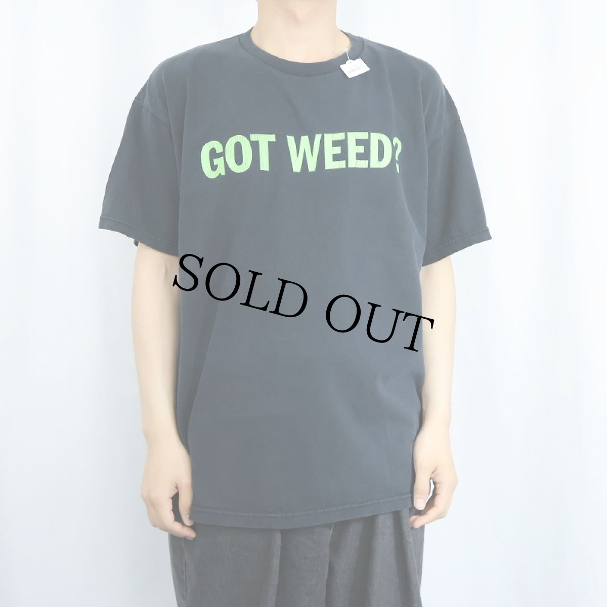 画像2: "GOT WEED?" 広告パロディ プリントTシャツ BLACK XL (2)