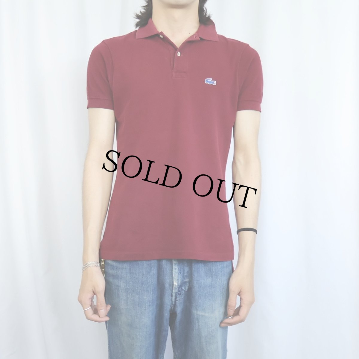 画像2: 70〜80's IZOD LACOSTE ロゴワッペン ポロシャツ (2)