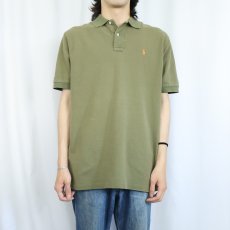 画像2: POLO Ralph Lauren ロゴ刺繍ポロシャツ L (2)