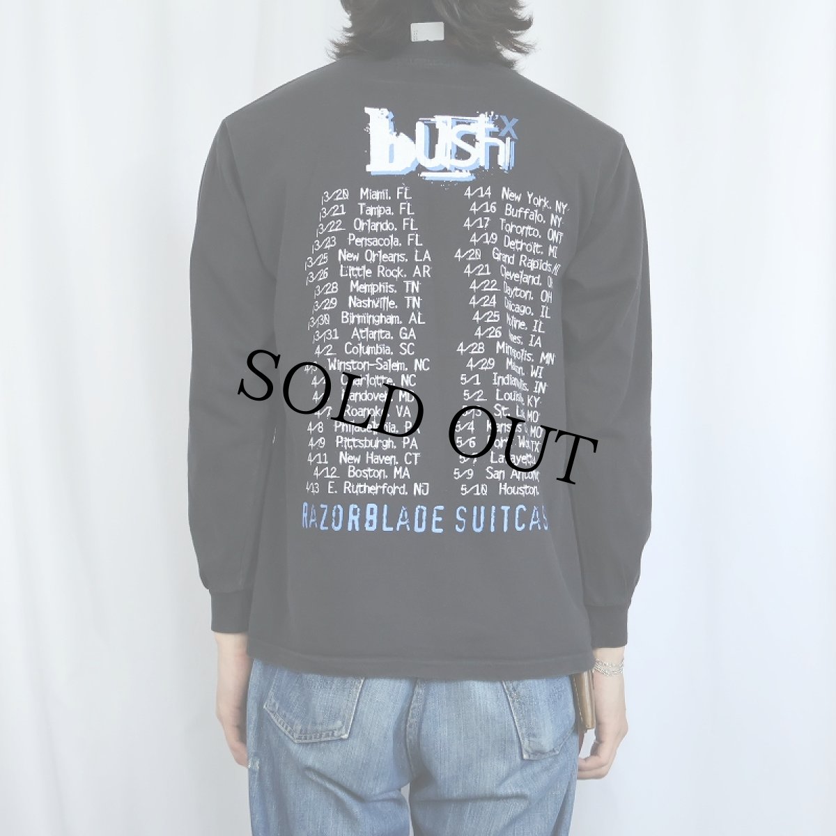 画像4: BUSH "Razorblade Suitcase Tour" ロックバンドツアープリントロンT BLACK M (4)