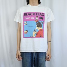 画像2: BLACK FLAG "FAMILY MAN" ハードコアパンクバンド アルバムプリントTシャツ (2)