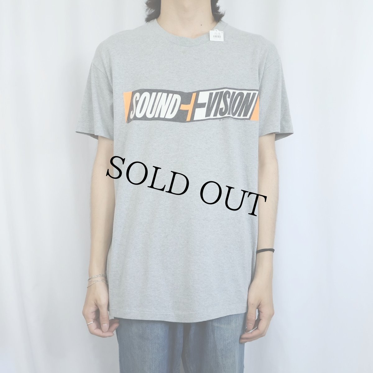 画像2: 90's David Bowie USA製 "SOUND＋VISION" ミュージシャン ツアープリントTシャツ XL (2)