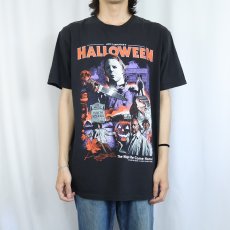 画像2: HALLOWEEN ホラー映画プリントTシャツ BLACK L (2)