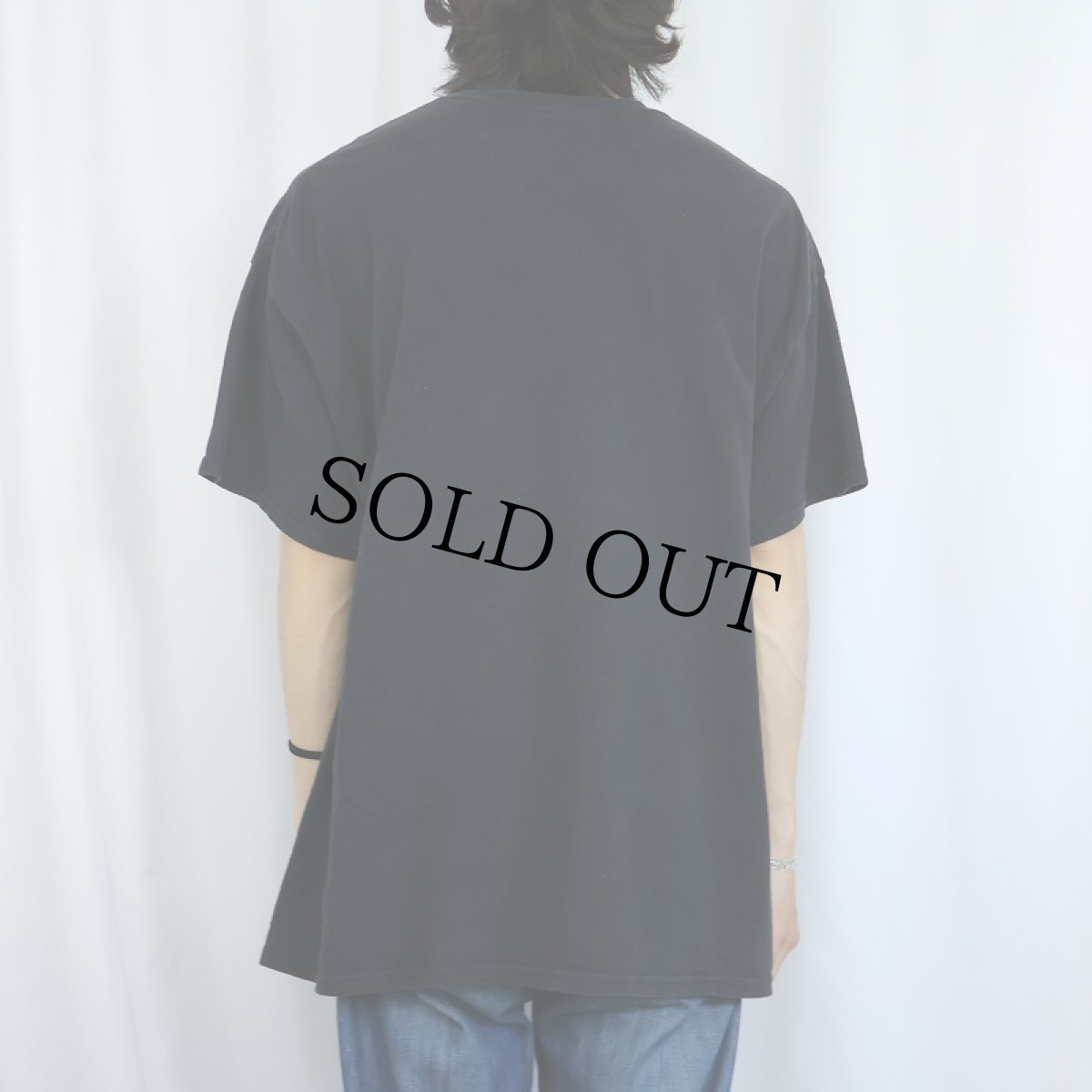 画像3: Steven Rhodes "Trust in God!" イラストプリントTシャツ BLACK (3)