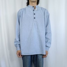 画像2: The J. Peterman Co. バンドカラー プルオーバーコットンシャツ L (2)