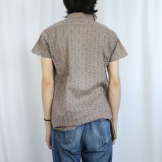 画像3: 50's Paddle and Saddle 総柄 コットンボタンダウンシャツ M (3)