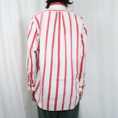 画像3: Ralph Lauren ストライプ柄 コットンボタンダウンシャツ S (3)