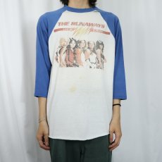画像2: THE RUNAWAYS "LIVE IN EUROPE" ガールズロックバンド ツアープリントTシャツ L (2)