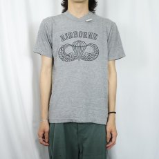 画像2: 80's USA製 AIR BORNE プリントTシャツ XL (2)