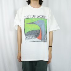 画像2: 90's B. Michele "DON'T SAY GOODBYE..." アートプリントTシャツ XL (2)