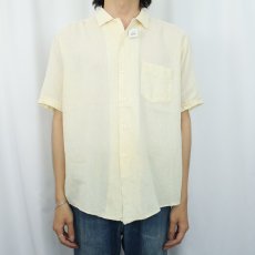 画像2: 50〜60's Wash and Wear コットンメッシュ オープンカラーシャツ (2)