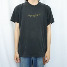 画像2: 90's Josta エナジードリンク ロゴプリントTシャツ BLACK L (2)
