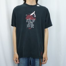 画像2: 2000's Alva Skates USA製 "ORIGINAL Z-BOY MADDOG JAPAN 2002" スケートブランド プリントTシャツ BLACK L (2)