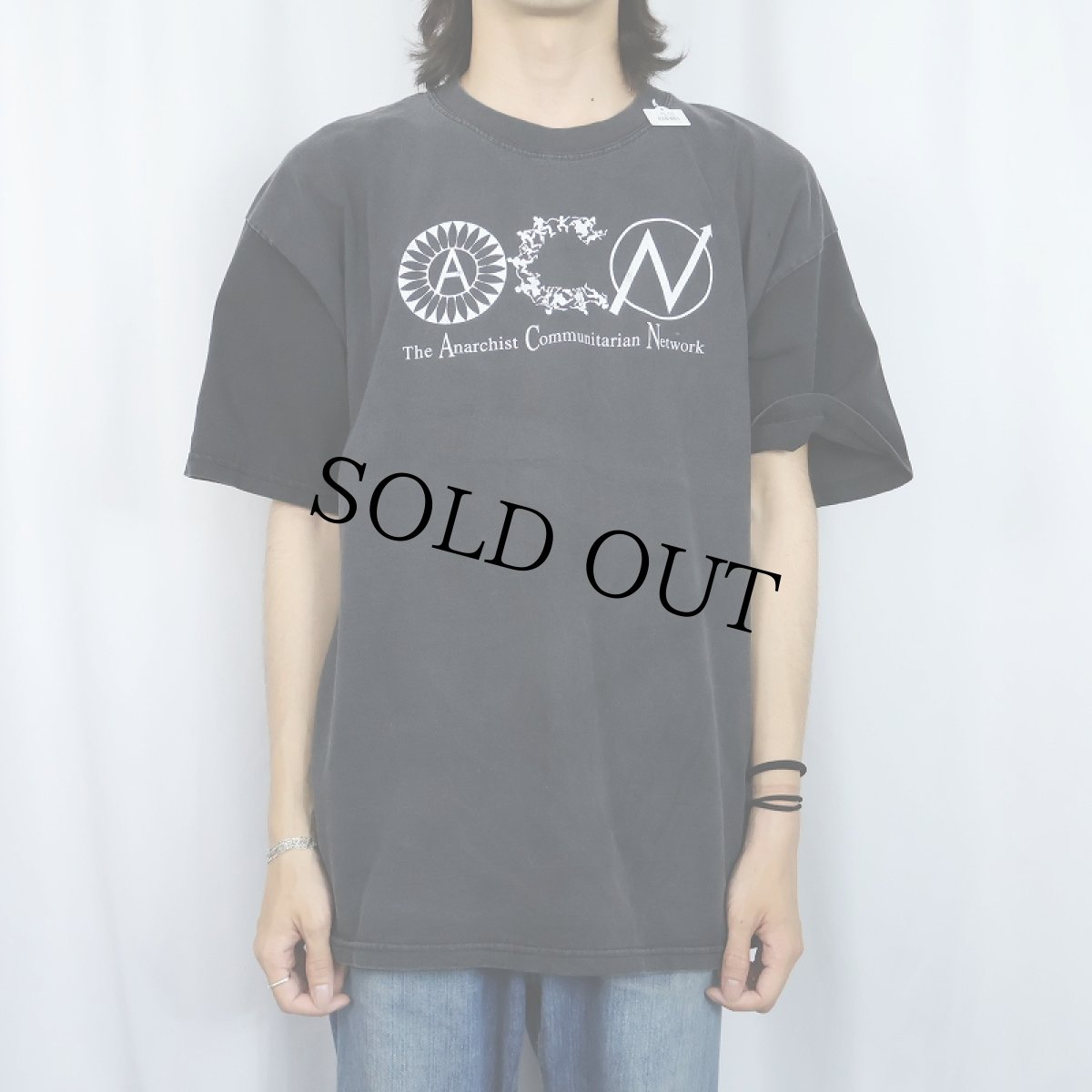画像3: The Anarchist Communitarian Network メッセージプリントTシャツ BLACK XL (3)